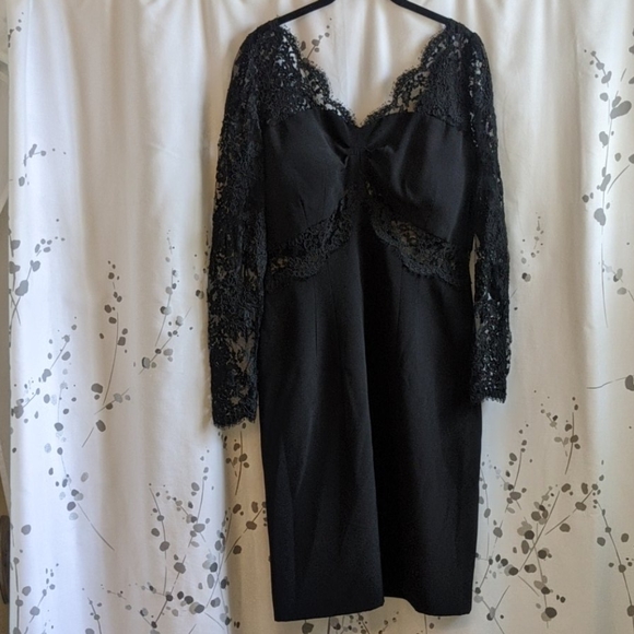 After Five Black Lace Cut Out Dress - Picture 1 of 5